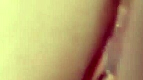 semen drips forever between her puffy pussy lips