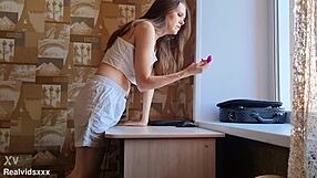 Hey housewife, does that toy fill your bored shaved pussy right?