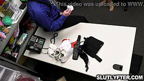 Jack Vegas Fingers Queenie Sateen Pussy in Office Cavity Search