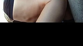 young guy bends fat curvy latina milf over bed doggystyle in homemade pov then cums on asscheeks