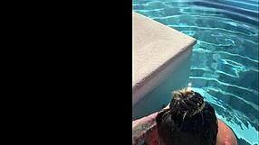 exotic asian gf moans giving deepthroat public bj at costa rica infinity pool