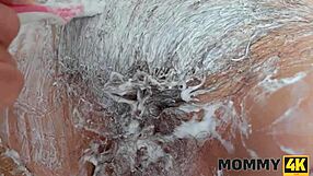 Mommy4K Shaving Mature Pussy Leads to Steamy Bathroom Pounding!