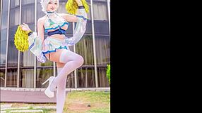 xuxu cosplay jerk off challenge heats up part 2... who's winning?