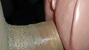 Watch her take intense anal toy from ass to mouth blowjob