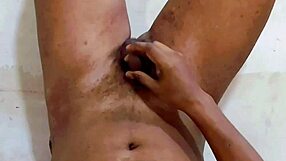 Piss slave sissy soaks own body in toilet humiliation play