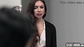 hey those lesbian coworkers totally railed their big ass boss with hardcore pussy licking and fingering