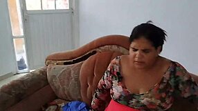 Chubby latina stepmom fucks stepson's friend doggystyle deep