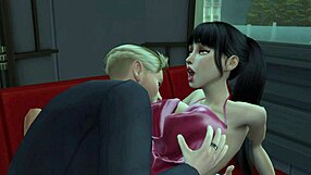 table for three with cuckold wife and old friend monster cock