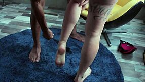 MILA SPOOK AND BARBARA INKED INDULGE FEET FETISH WITH STEAMY FOOTJOBS