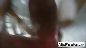 a hot blonde babe like alix lynx showers nude post fuck