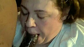 Bam Delivers Super Sloppy Big Black Cock Gobbling Deepthroat Facial Cumshot!