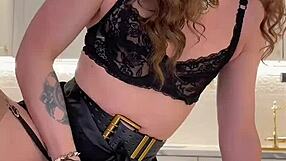 Watch this wild crossdresser Iskra unleash an amazing cumshot in total fetish humiliation