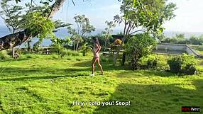 Public Sex: Caught Katty West in Private Spot Taught Rough Lesson