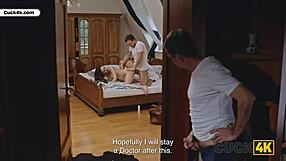 Husband Watches Doctor Kinkerman Fuck Pregnant Wife's Big Tits!