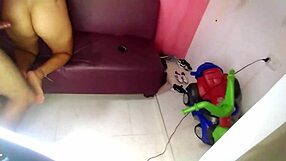 wife squats on my big one while her guy watches then he finishes inside