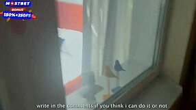 😏 my pretty redhead neighbor saw my cock and had to have it all movie pov