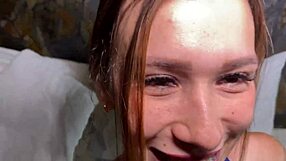Receptionist sells her pussy for cash takes brutal pounding missionary doggy cowgirl creampie squirting orgasm fest