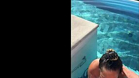 exotic asian gf moans giving deepthroat public bj at costa rica infinity pool