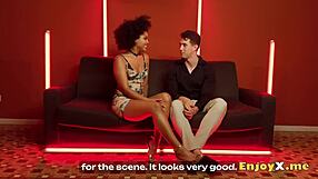 brunette couple skips breakfast for hairy pussy licking and rough kitchen riding