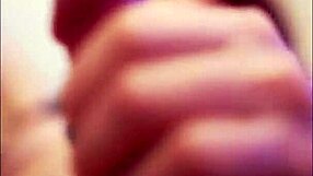 hey cute ladyboy slut strokes her shemale cock solo till explosion