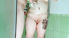 Stepdad spies busty latina stepmom bathing ends up fucking hard