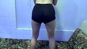 Wife's Christmas Bed Booty Workout Tease?