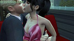 table for three with cuckold wife and old friend monster cock