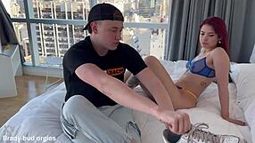 Bodybuilder Cofla Fucks Johabettina's Mouth Deepthroat Cum Swallow First Time