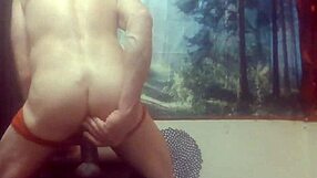 Tranny 881 Bends Over Teasing Her Tight Ass for Hard Anal Riding