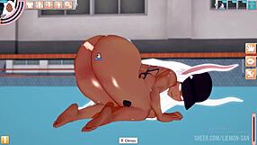 Boku no hero bunny masturbates to orgasm