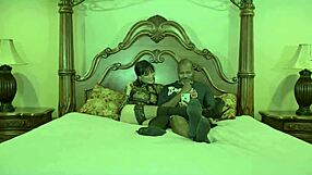 Cheerleader Milf Channy Crossfire Deepthroats BBC in Four-Course Interracial Feast