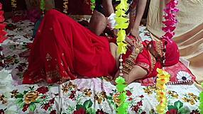 Indian Couple's Suhagraat Bent Over First Fuck?