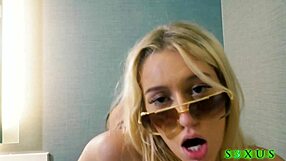 skyler storm's curvy blonde tits bounce as brad newman barebacks her tight pussy