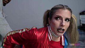 Handcuffed milf whore Cory Chase fucked as Harley Quinn cosplay