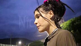 skinny latina stranger convinced for street to homemade pov ass fuck video