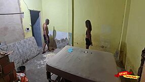 skinny latina teen babe seduces builder bending over for rough bareback anal doggystyle orgasm