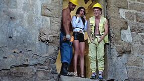 Workers Boldly Fuck Fragile Inspector Katty West Hard