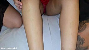 Three Massive Cumshots In Her First Time With Hot New Blonde!
