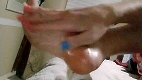 oiled soles and toes perfect for slow sensual rubbing pleasure