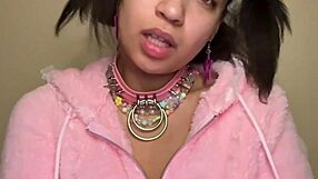 ahegao stepdaughter practices deepthroat on older man's cock in homemade lingerie roleplay