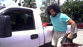 Milf Lolly Dames fucks handyman James Angel!