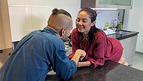 my stepbrother pounds my wet pussy in kitchen then fills me with hot cum allison sweet