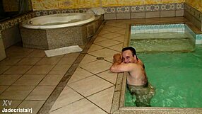 backstage at rio hotel brazilian housewife flashes shaved pussy in fishnets