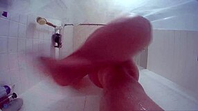 watch me pee then rinse my hairy plump pussy in the shower