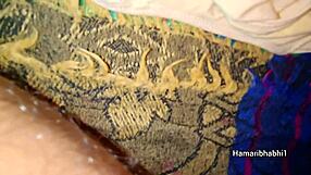 Indian Wife Shares Intense Threesome Passion with Husband and Friend at Home