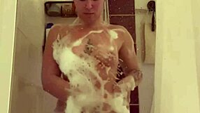 cute teen 18+ showers her tight shaved pussy so teasingly