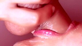 Sister-in-Law Gulps Cum in Uncensored Close-Up Blowjob