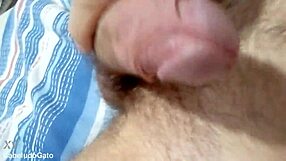 wanna see this hairy stud's close-up cock jerking off hard?