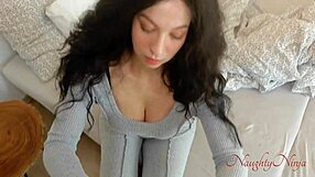 Viagra boner throbs as curvy stepmom milf pussy relieves it