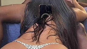 she loves bbc while hubby's away in amateur dorm fun